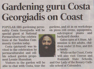 Gardening guru Costa Georgiadis on Coast