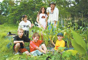 School children eat what they sow